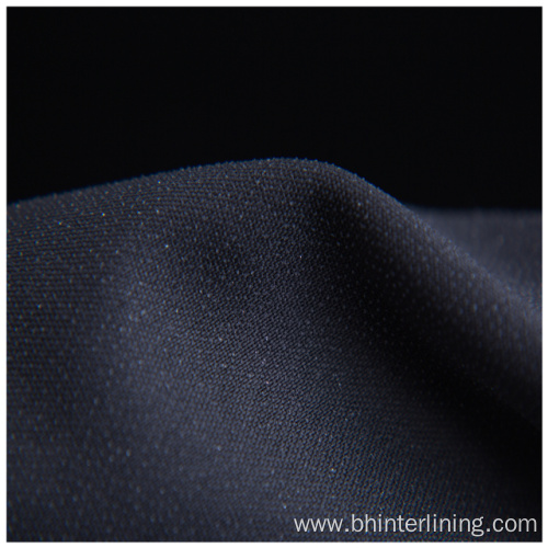 Apparel accessories black woven fusible interlining fabric